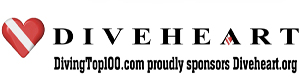 Diveheart diving top 100 banner